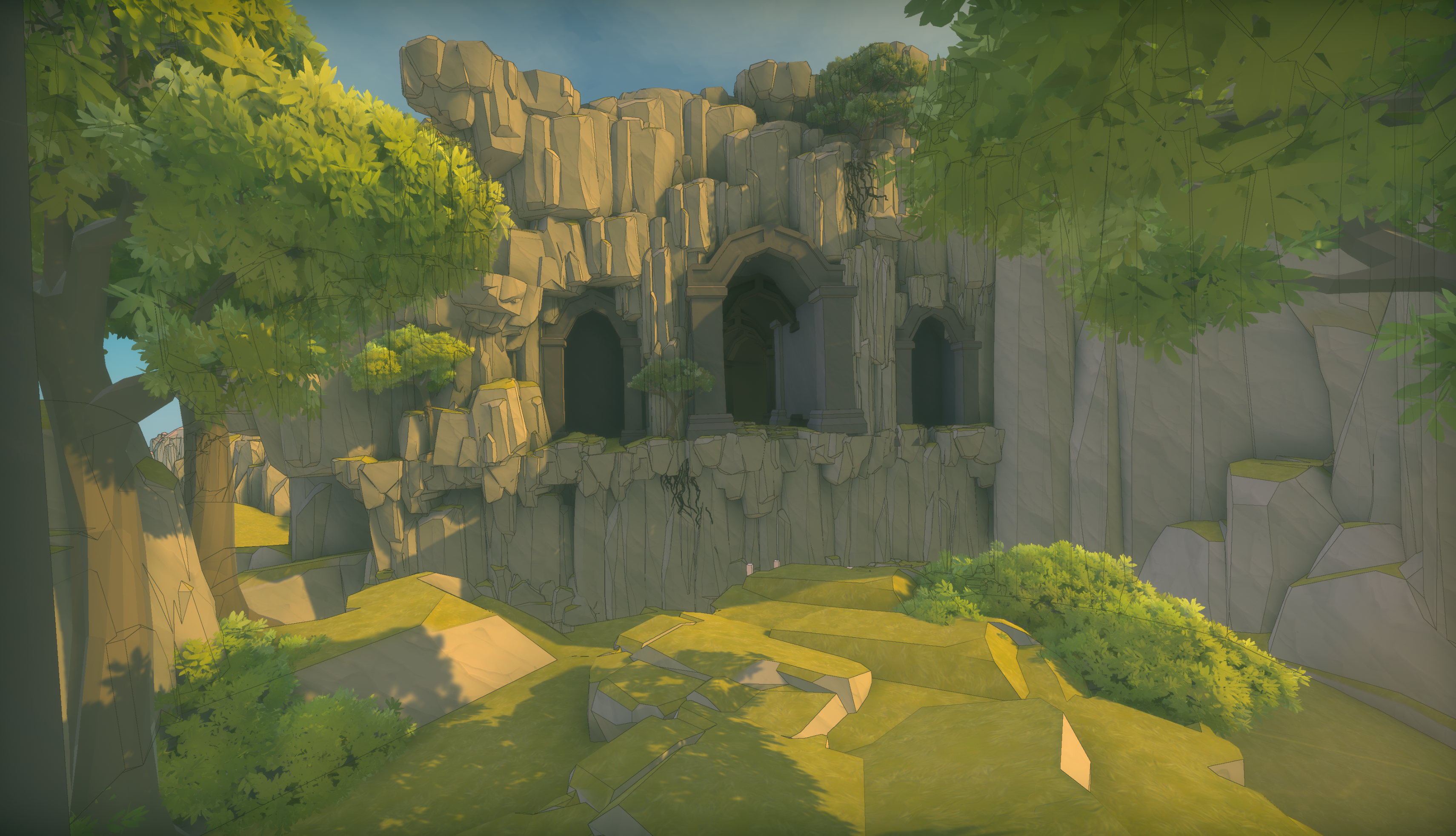 Potion Rouge — Architecture of the titanic tree's platforms